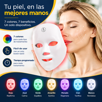 Máscara facial LED