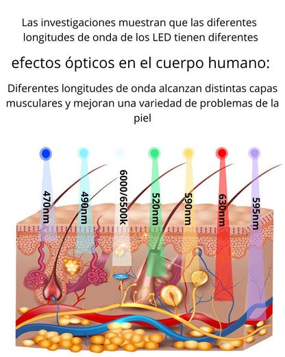 Máscara facial LED